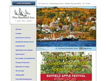 Tablet Screenshot of bayfieldinn.com